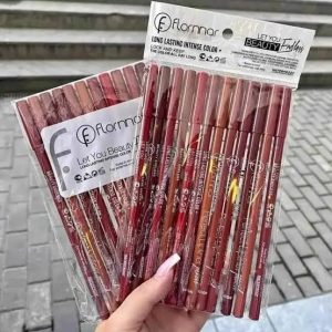 Flornnar 12pcs Set Waterproof Wooden Lip liner Pencil Set