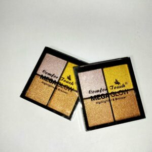 Mega Glow Premium Highlighter Palette 4 Shades for Radiant Glow