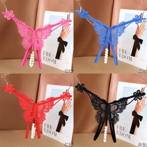 Premium Butterfly Pearls Thong For Exclusive Fashion (Free Size)